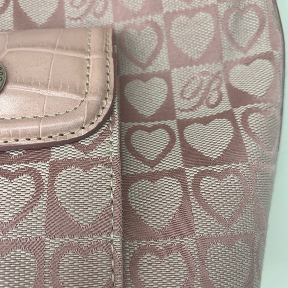 Brighton Pink Leather Hearts Print Small Purse - Picture 5 of 16